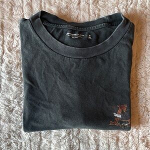 Abercrombie & Fitch Charcoal Graphic Tee